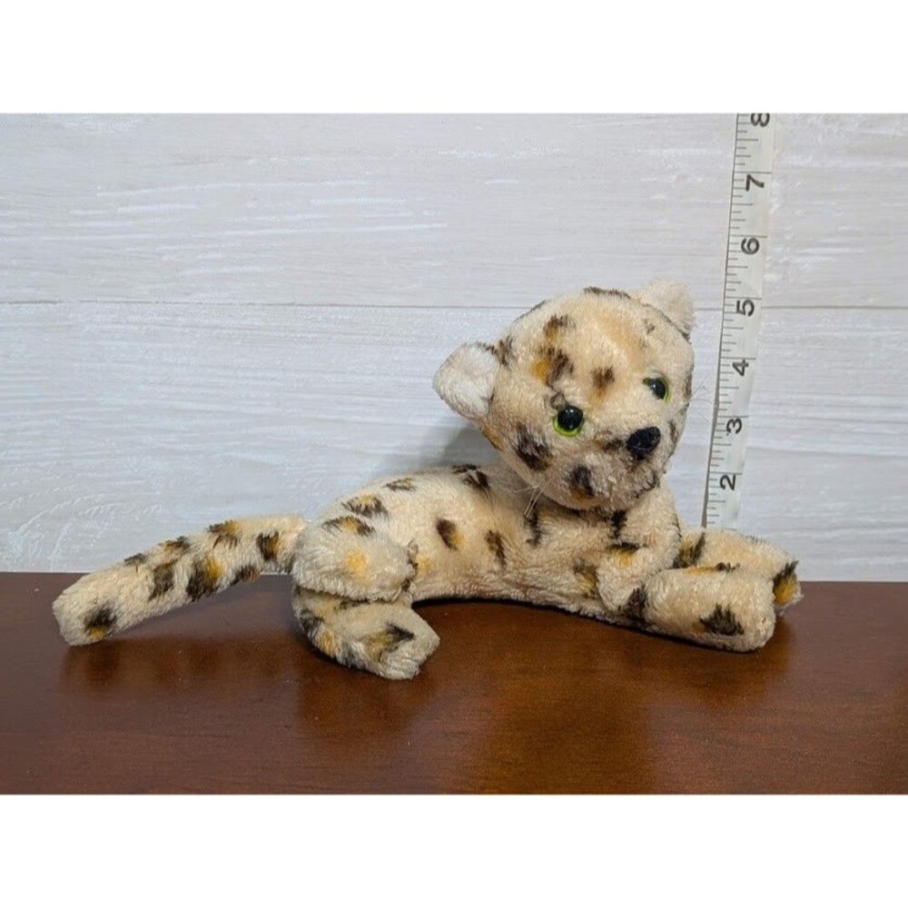 VINTAGE 1976 R. Dakin Leopard Plush Spotted Cat Stuffed Animal Toy KOREA Tag RAR